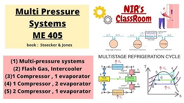 Multi Pressure Refrigeration System  |  part 1 Chapter 16  Stoecker & Jones  | Theory & Example 16.3