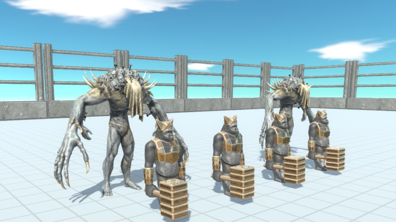 2 SCOURGE WITH 4 GHOR HAMMER VS FACTION | Animal Revolt Battle Simulator