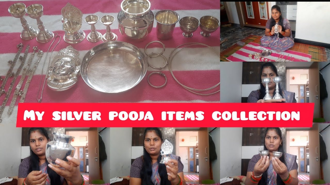 My Silver collections || ನನ್ನ ಹತ್ತಿರ ಇರುವ ಬೆಳ್ಳಿ ಪೂಜಾ ಸಾಮಗ್ರಿಯ  ಕಲೆಕ್ಷನ್ || ಎಷ್ಟು ಕೆ.ಜಿ ಇದೆ? 