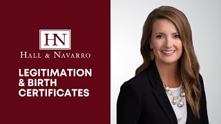 Legitimation and Birth Certificates