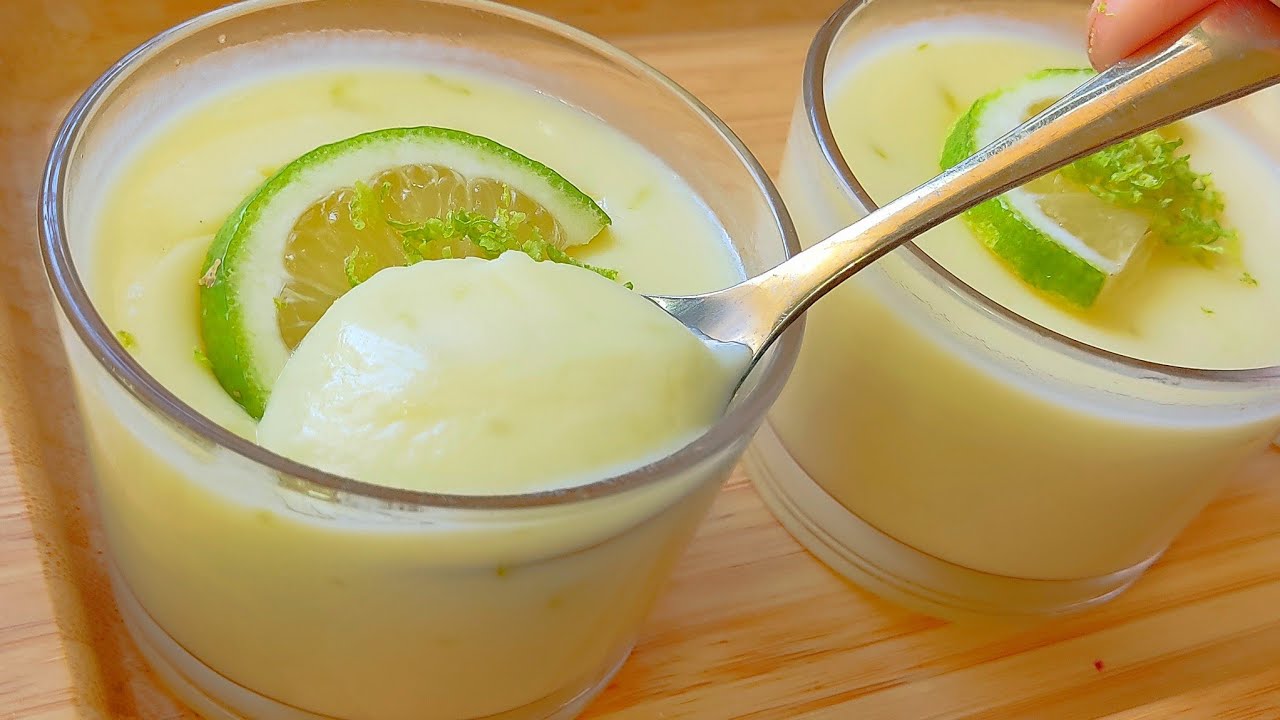 Освежающий лимонный десерт за 5 минут, настоящее удовольствие для сердца, идеально подходит для з...