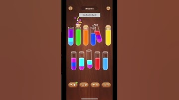 Water sort level 61 #gameplay