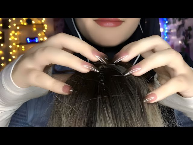 Wig on Mic ASMR ✨ – Gray Hair Plucking 👩🏻‍🦳& Deep Scalp Scratching for Tingles