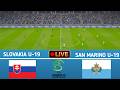 Slovakia U19 vs San Marino U19 | Euro U19 - Qualification - Round 1 - 25/26 - Live Match Simulation