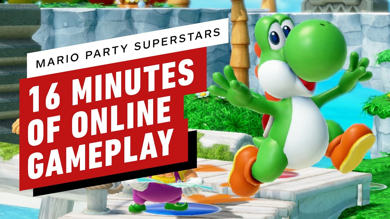 Mario Party Superstars - 16 Minutes of Online Gameplay on Yoshi's