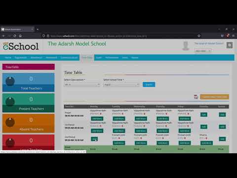 How to change time table | UDT e - portal