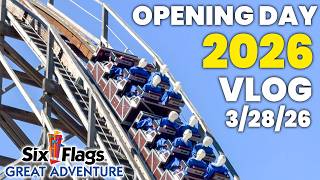 Famous Six Flags Great Adventure 2026 Opening Day! | Vlog 3/28/26 Profile