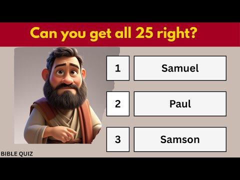 25 Questions to Test Your Knowledge! #biblequiz #trivia #quiz