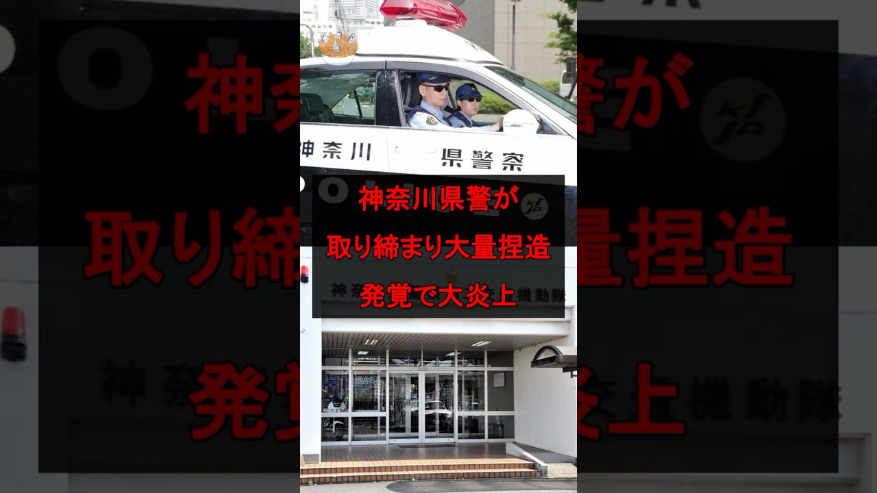神奈川県警が取り締まり大量捏造発覚で大炎上