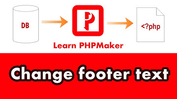 PHPMaker - How to change Footer Text in PHPMaker ? How to change  Copyright info text in PHPMaker?