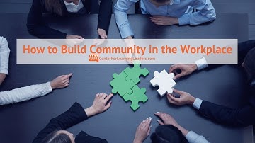 Building Community In The Workplace
