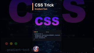 CSS Gradient Text | CSS Tips and Tricks #coding #shorts #frontend