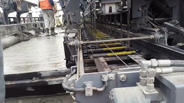 Automatic paver Pqc laying and dowel bar fixing..!