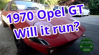 Will it run? Opel GT start up and walk around