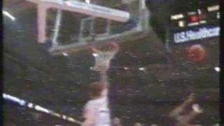 1995 Shawn Bradley dunk rejected by Vin Baker