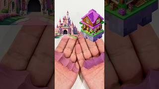 Princess House vs Minecraft House Who Will Win? #funny #foryou #shorts