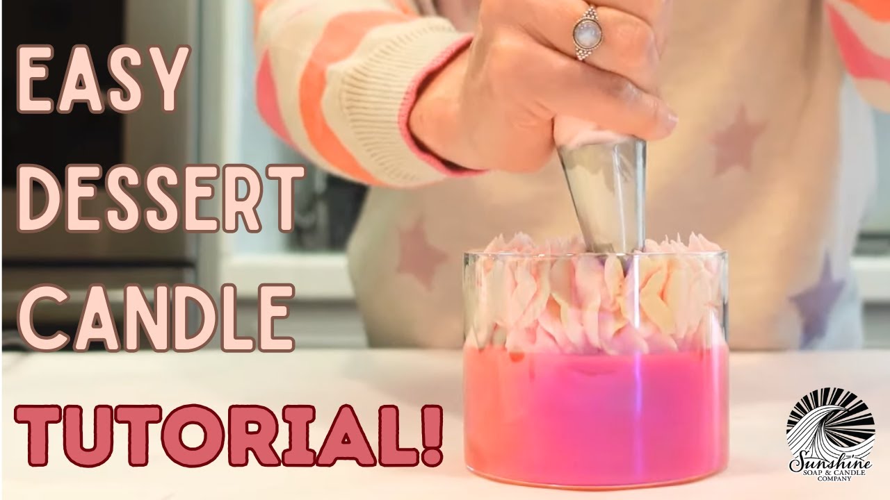 How To Whip & Pipe Any Candle Wax Free Dessert Candle Recipe and Tutorial! (Beginner Friendly)