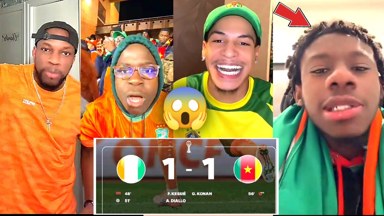 😱MATCH DE F0U : C0*LÈRE DES lV0IRIENS ET JOIE DES CAMEROUNAlS Sortez oh
