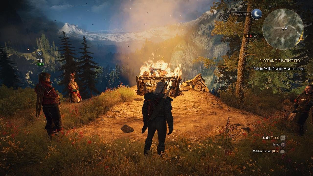WITCHER 3: WILD HUNT. The Battle Of Kaer Morhen. PS5. 4K 2160P HDR ...