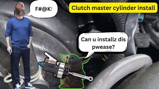 GTO Tilton clutch master cylinder install