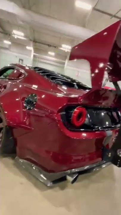 Mad Mustang Intimidating The Show #cars #carshow #mustang #coyote #foryou #americanmuscle #widebody