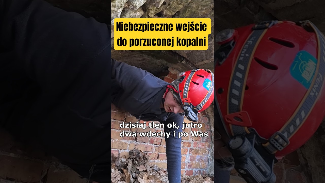 Niebezpieczne wejście do porzuconej kopalni węgla