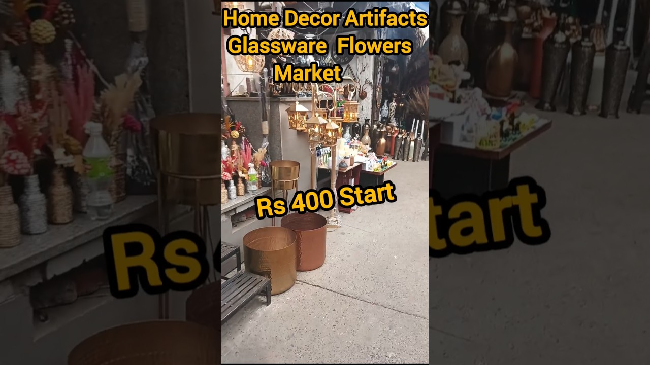 Home Decor Artifacts Glassware Flower Market
