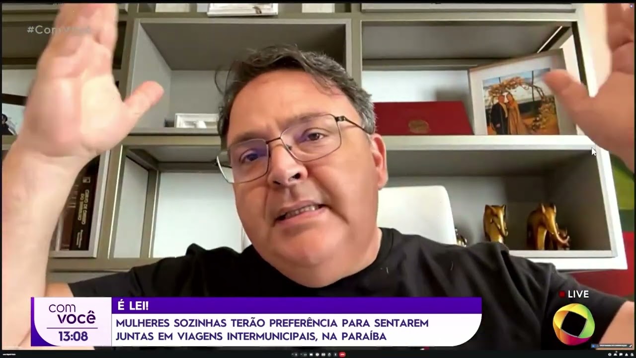 Mulheres sozinhas terão preferência para sentarem juntas em viagens intermunicipais, na PB- Com Você