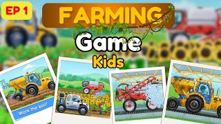 Farm Land & Harvest Kids game | @abcphnics FarmingSimulator Agro truck- Tractor Simulator | part 1 screenshot 5