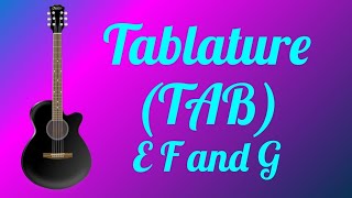 9 Guitar Lessons for beginners Guitar TAB for Beginners Notes of E F and G