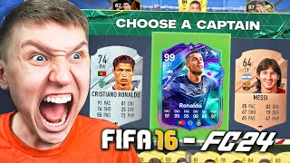 I GOT MESSI & RONALDO IN EVERY FUT DRAFT! (FIFA 16 - EA FC 24)