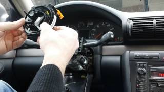 How to remove and instal an airbag clock spring