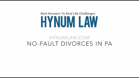 No Fault Divorces in PA