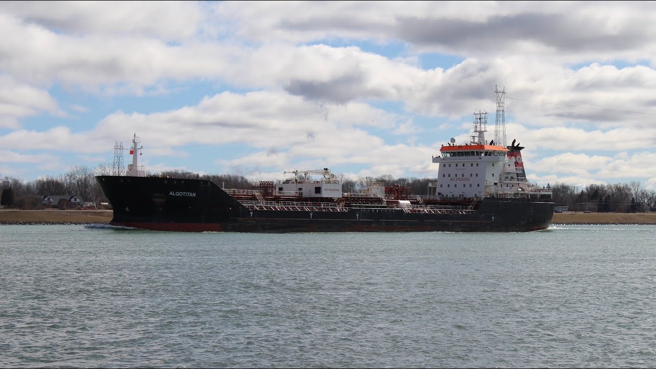 Algotitan Sailing on the St. Clair River In Marysville, MI (2-24-2024)