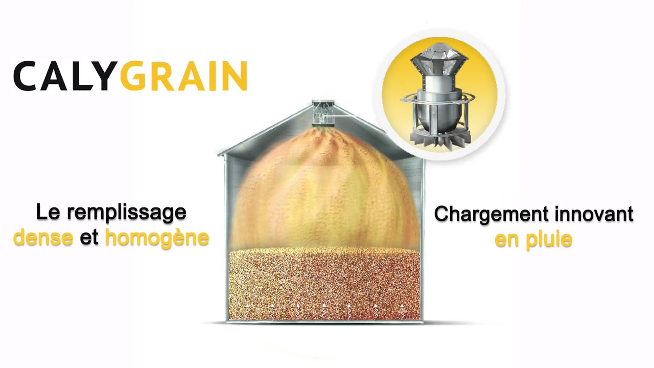 Technologie Calygrain pour remplissage homogène dans un silo de céréales