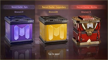 Secret Cache - Epic; Secret Cache - Legendary; Secret Cache - Mythic tap to open in CODM 🎁🤡✌🎥️ video