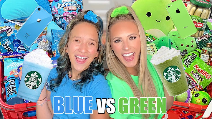 BLUE 🦋💙🫐 VS GREEN 🍀💚🥑 TARGET SHOPPING CHALLENGE!