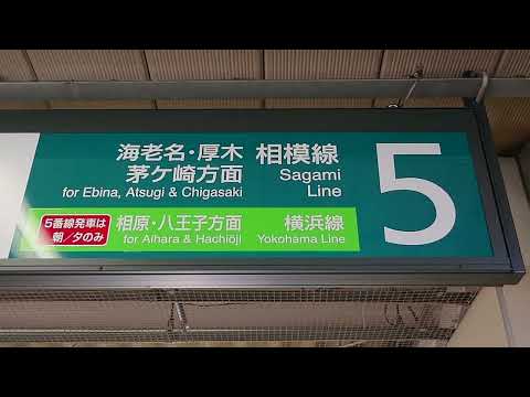 【JR東日本相模線・横浜線直通八王子行き消滅】橋本駅5番線案内板！