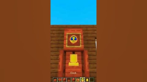 How To Make A Clock In Minecraft ⏰ | Minecraft Build Hacks #minecraft #shortsfeed #shorts