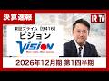 【IRTV 9416】ビジョン/1Q売上高は過去最高！収益基盤の強化と事業ポートフォリオの最適化を推進し、全社成長の質を向上