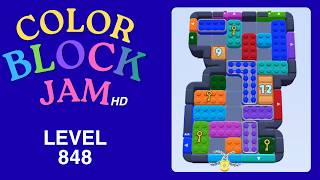 Color Block Jam Level 848 Solution Walkthrough