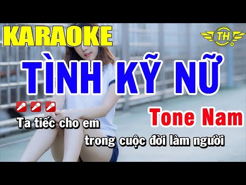 Video Karaoke Tình Kỹ Nữ Tone Nam Nhạc Sống | Trọng Hiếu - youtube