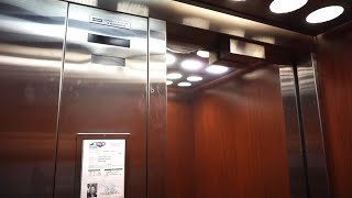 1984 Dover hydraulic elevator with acoustic chime @ 205 Fayetteville Street, Raleigh, NC