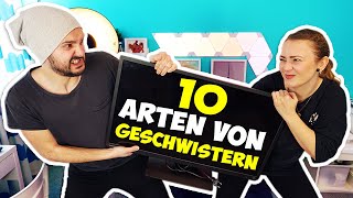 10 Arten von GESCHWISTERN, die jeder kennt! Nervensäge, Beschützer, Möchtegern-Eltern...