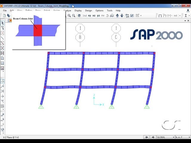 SAP2000 - 33 Modeling Beam-Column Joint Flexibility: Watch & Learn