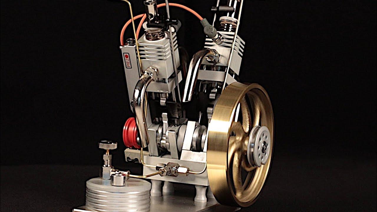 Maier Two Cylinder Butane Powered Engine YouTube