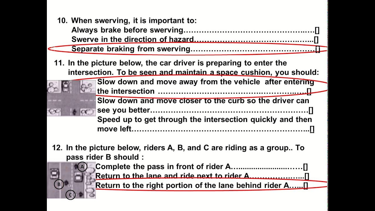 Sc Motorcycle Permit Test Questions | Reviewmotors.co