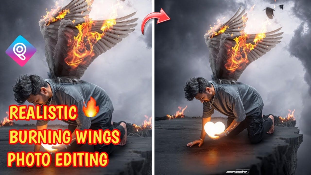 Saarvendra new burning wings photo editing | burning wings photo editing | saarvendra photo editing