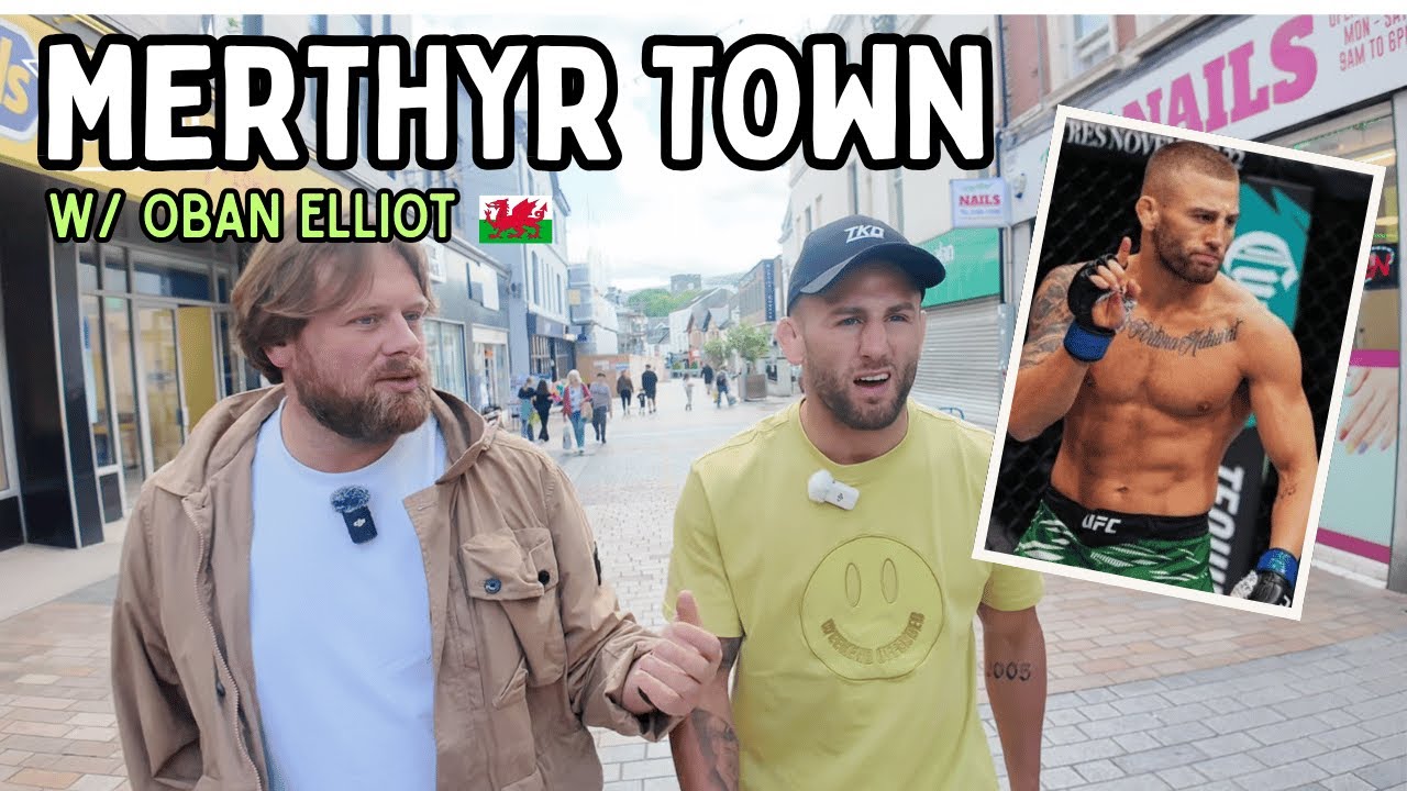 UFC FIGHTER OBAN ELLIOT WALKS US AROUND MERTHYR TYDFIL