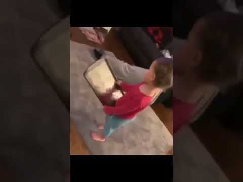 baby beating his father